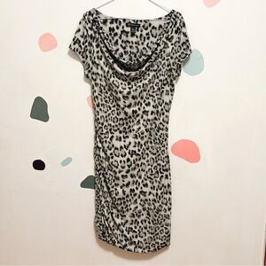 142. INC Leopard Print Dress Ptp 19-23in